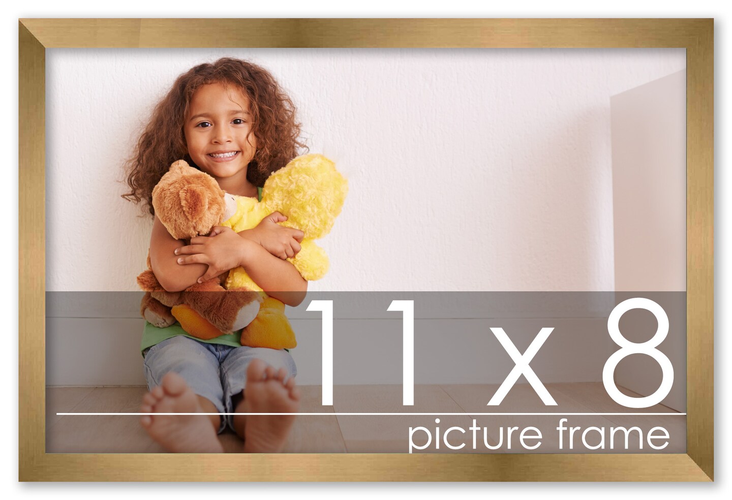 11x8 Solid Wood Picture Frame with UV-Resistant Acrylic & Acid-Free Backing, Available in 6 Finishes: Matte Black, Matte White, Metallic Bronze, Silver, Natural Wood Grain & Mahogany