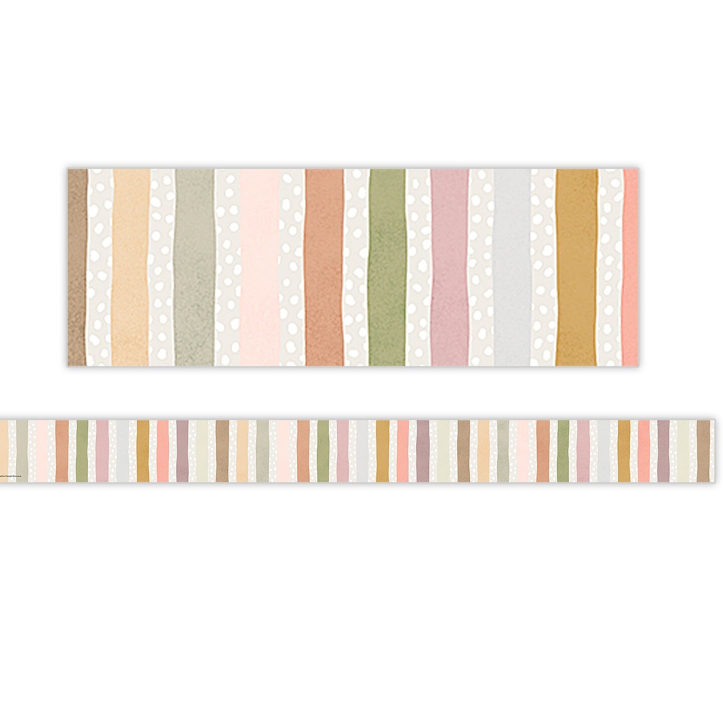 Terrazzo Tones Stripes Trim Straight