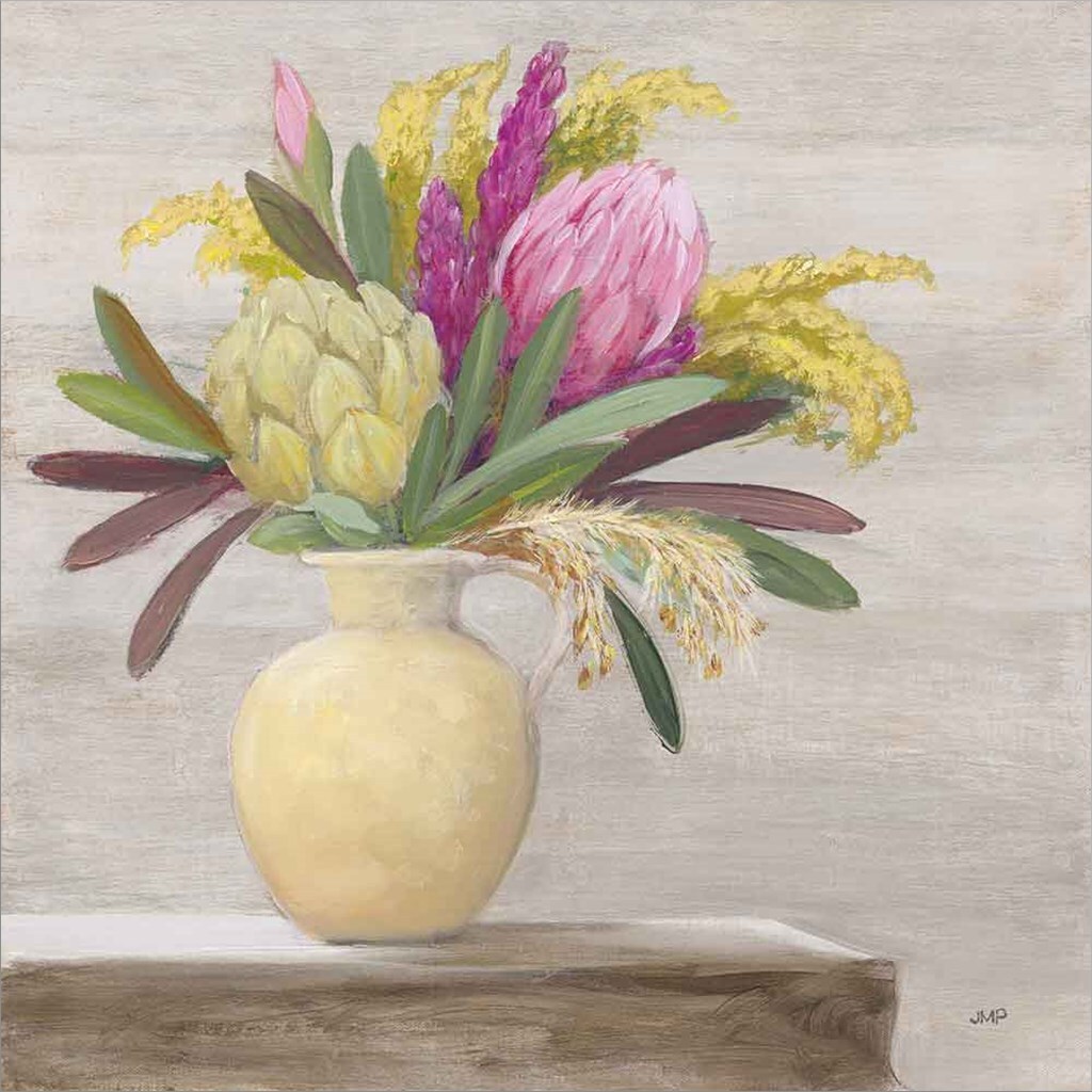 Protea Still Life II by Julia Purinton 24&#x22; x 24&#x22; Canvas Wall Art