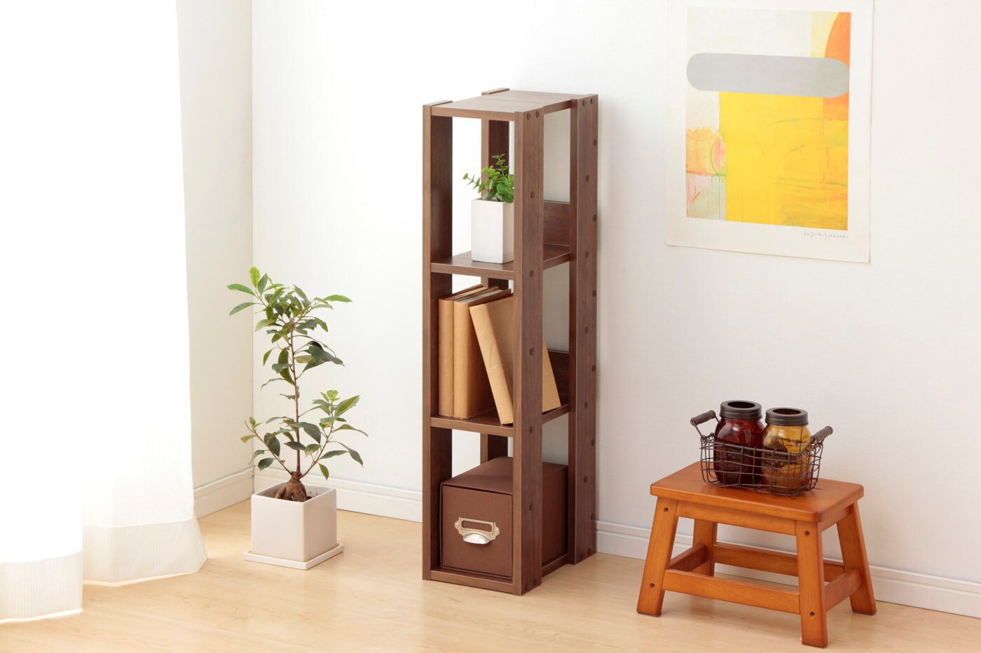 IRIS USA Rack 3-Shelf Open Wood Shelving Unit