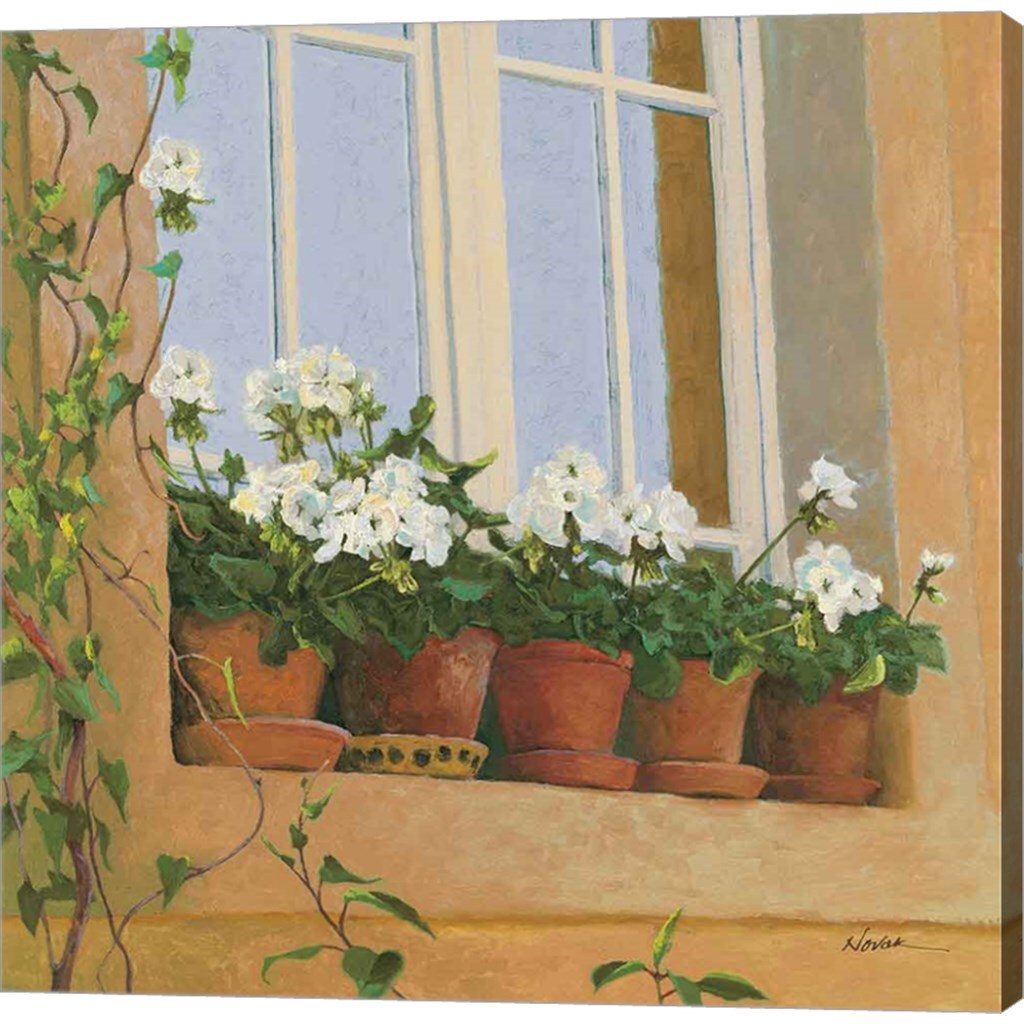 Chateau Creancey Window Light Sq by Shirley Novak 24&#x22; x 24&#x22; Canvas Wall Art