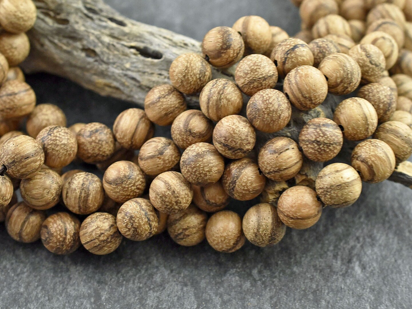 Natural Eaglewood Round Beads - Choose Your Size
