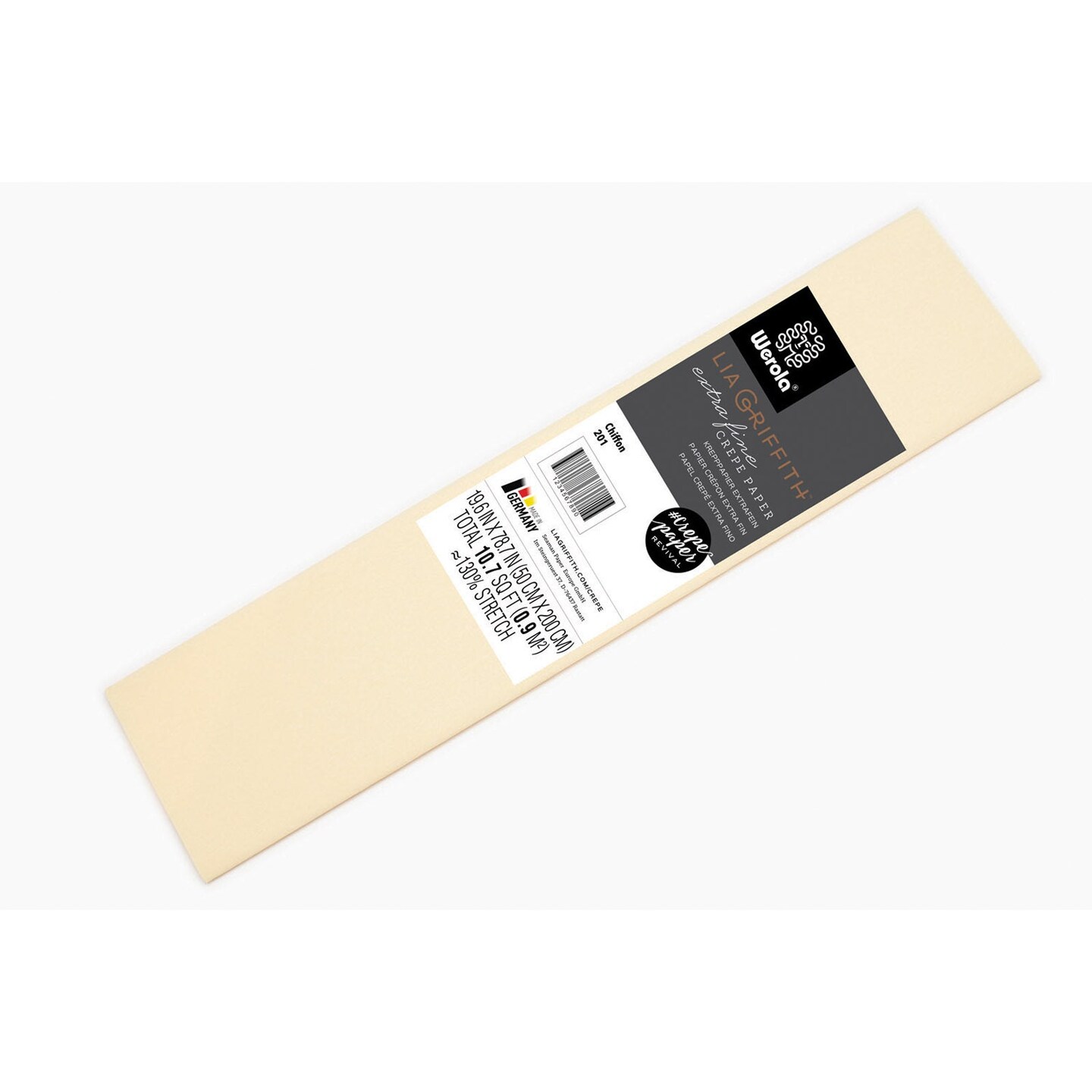 Extra Fine Crepe Paper, Chiffon, 19.6&#x22; x 78.7&#x22;