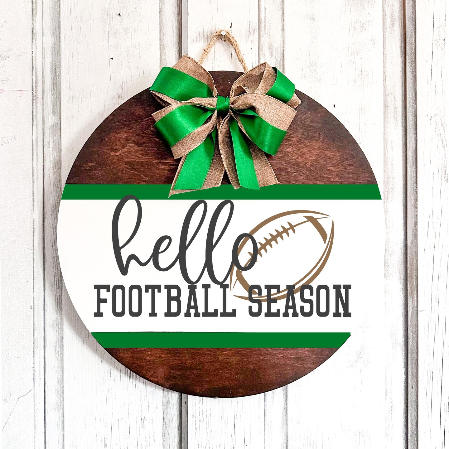 Selling Football Door Hanger - Football Sign - Football Door Decor - Sports Door Hanger- Football Decor- Summer Door Hanger - Football Mom