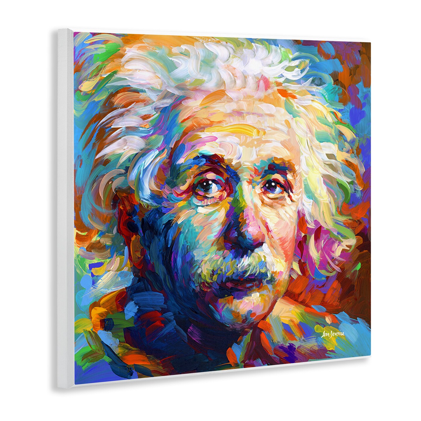 Stupell Industries Abstract Albert Einstein Portrait Wall Plaque Art