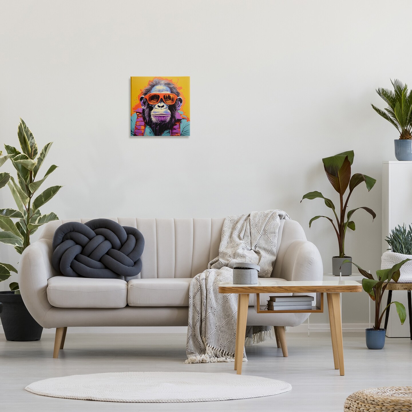Stupell Industries Pop Style Gorilla Canvas Wall Art
