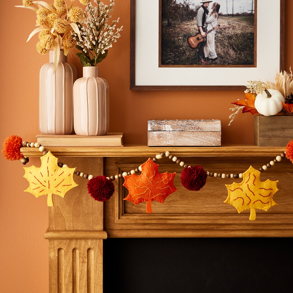 Hand Stitched Fall Garland