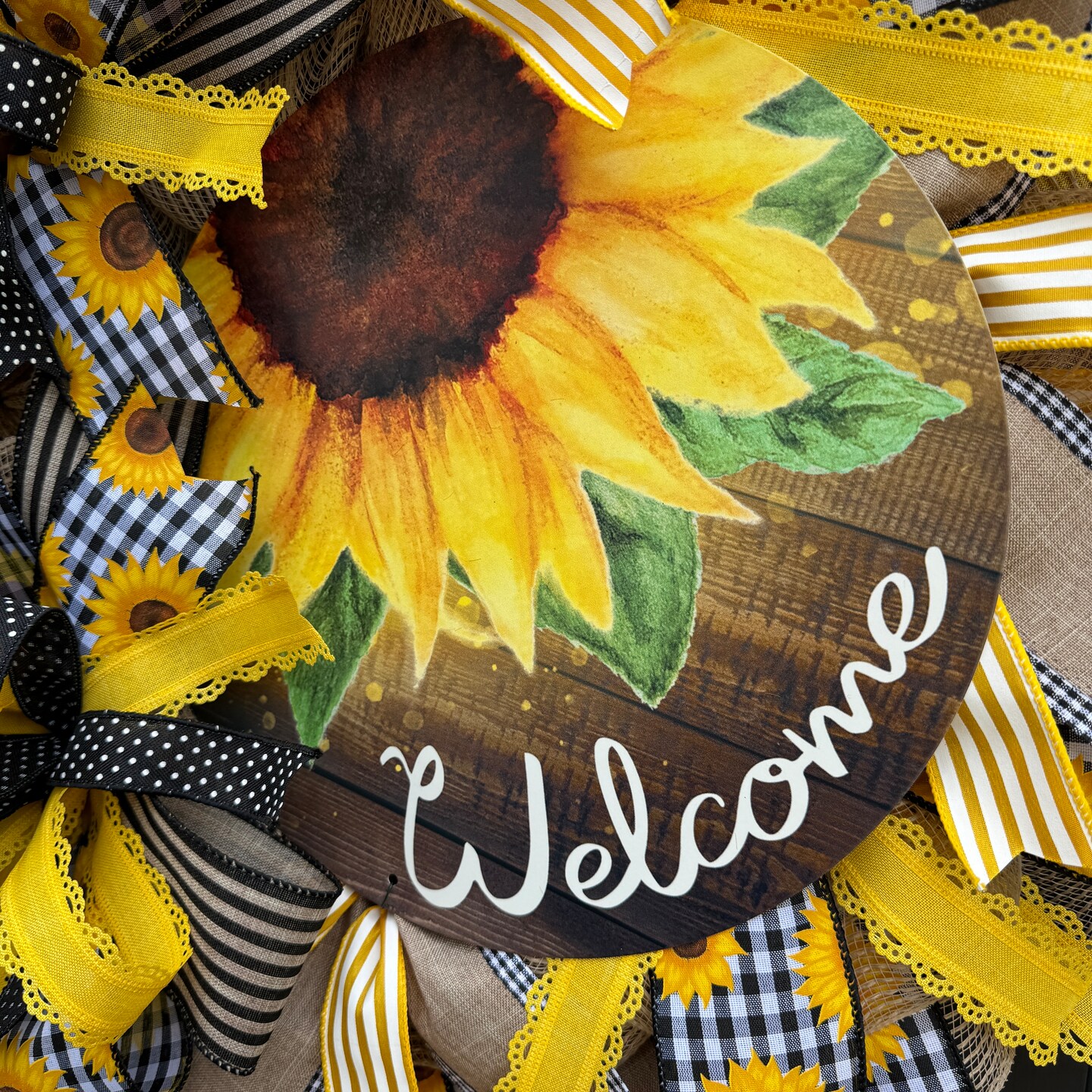 Sunflower high quality Door Wreath / Year round Door Wreath