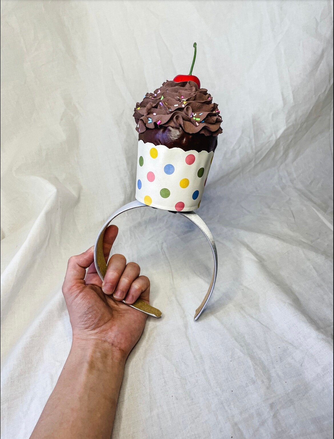 Jumbo Fake Cupcake Headbands | MakerPlace by Michaels