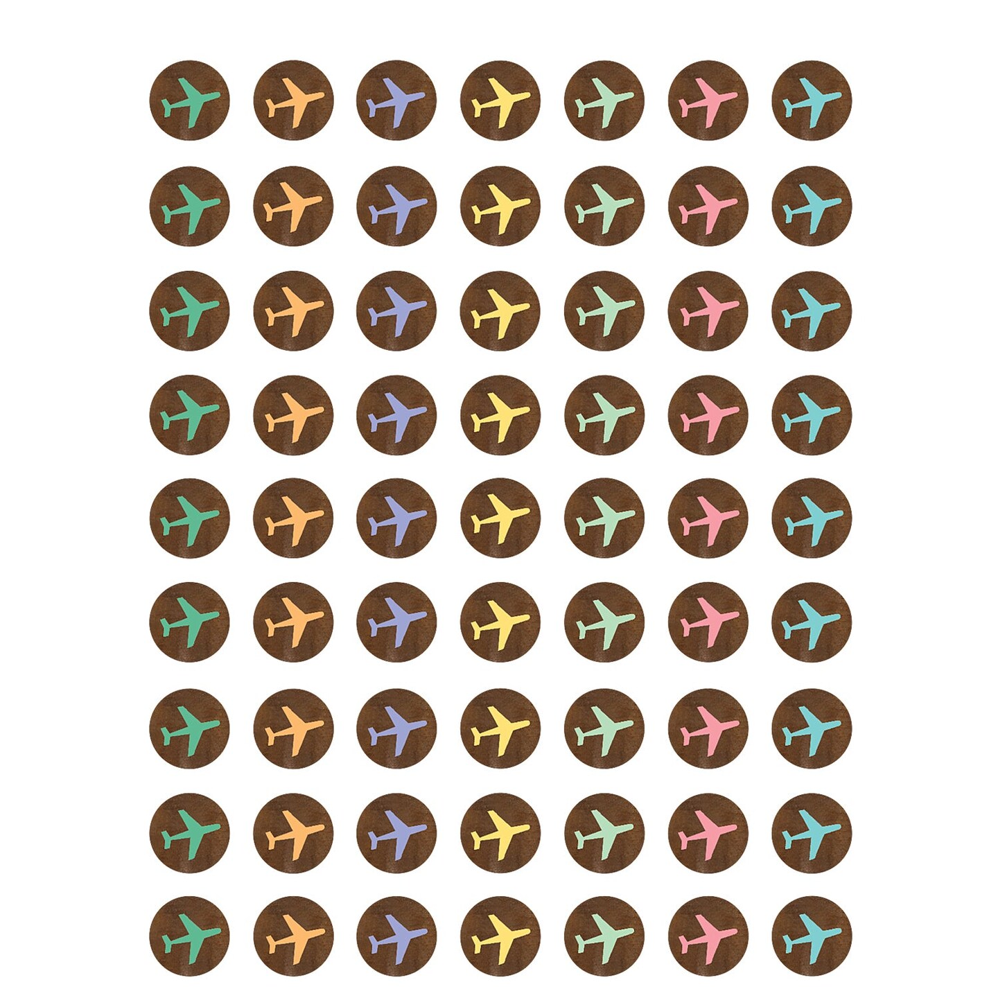 Travel the Map Airplanes Mini Stickers, Pack of 378