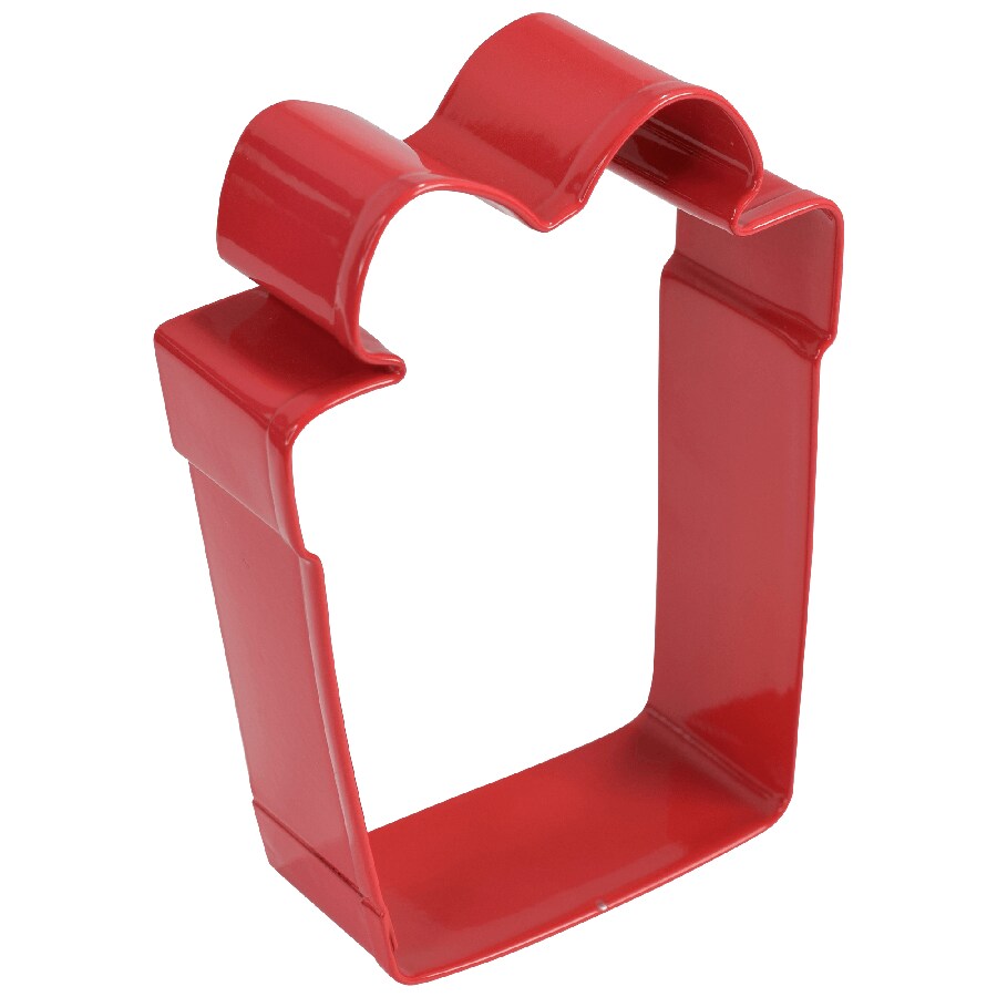 Christmas Gift Cookie Cutter (Red, 3.5&#x22;)
