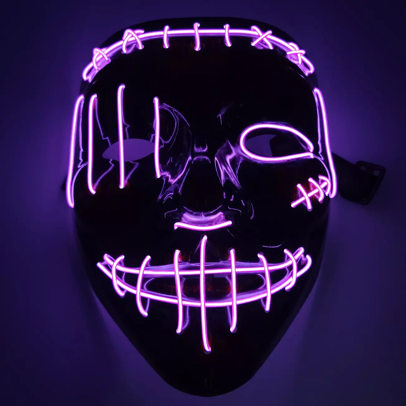 Kitcheniva Purge Halloween LED Light Up Mask 3 Modes Costume Rave