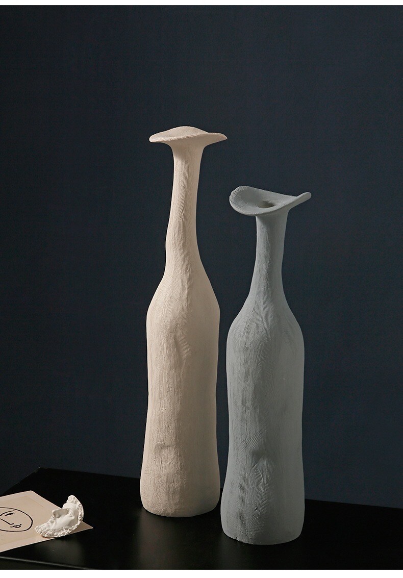 Wabisabi vase modern Minimalist morandi vase, Handmade Ceramic