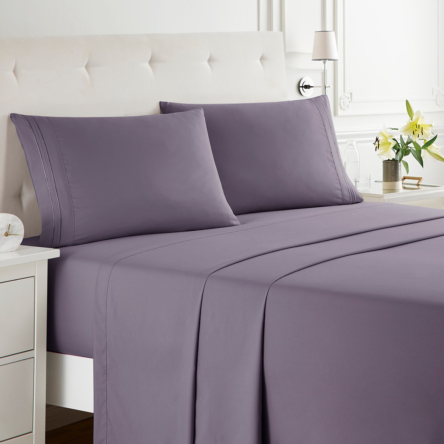 Clara Clark 4 Piece Deep Pocket Sheets Set