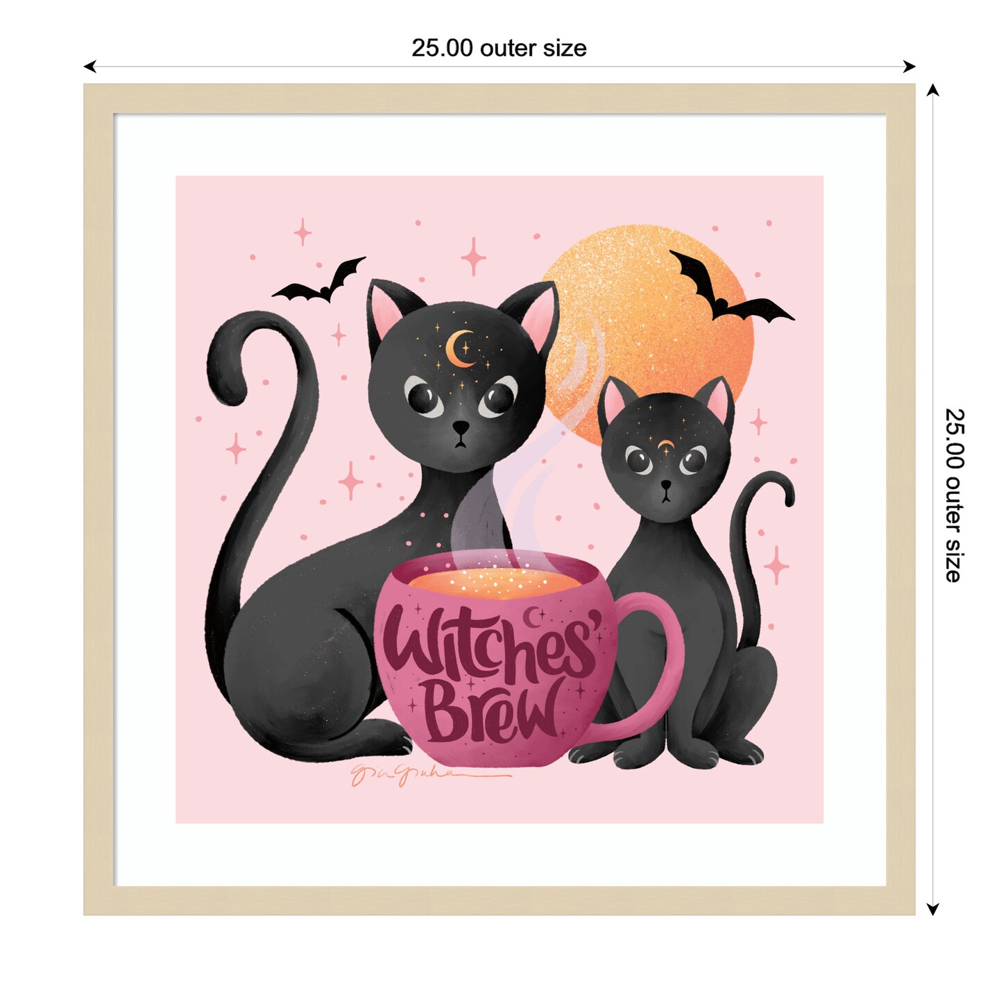 Witches Brew by Gia Graham Wood Framed Wall Art Print