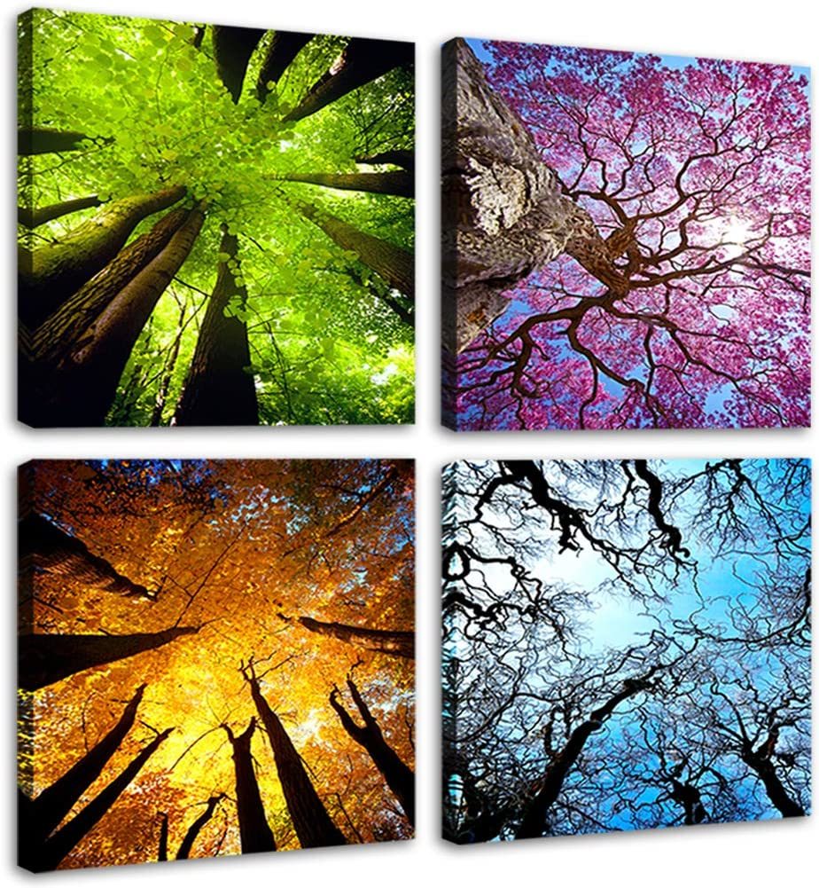 Abstract deals painting 4 panels