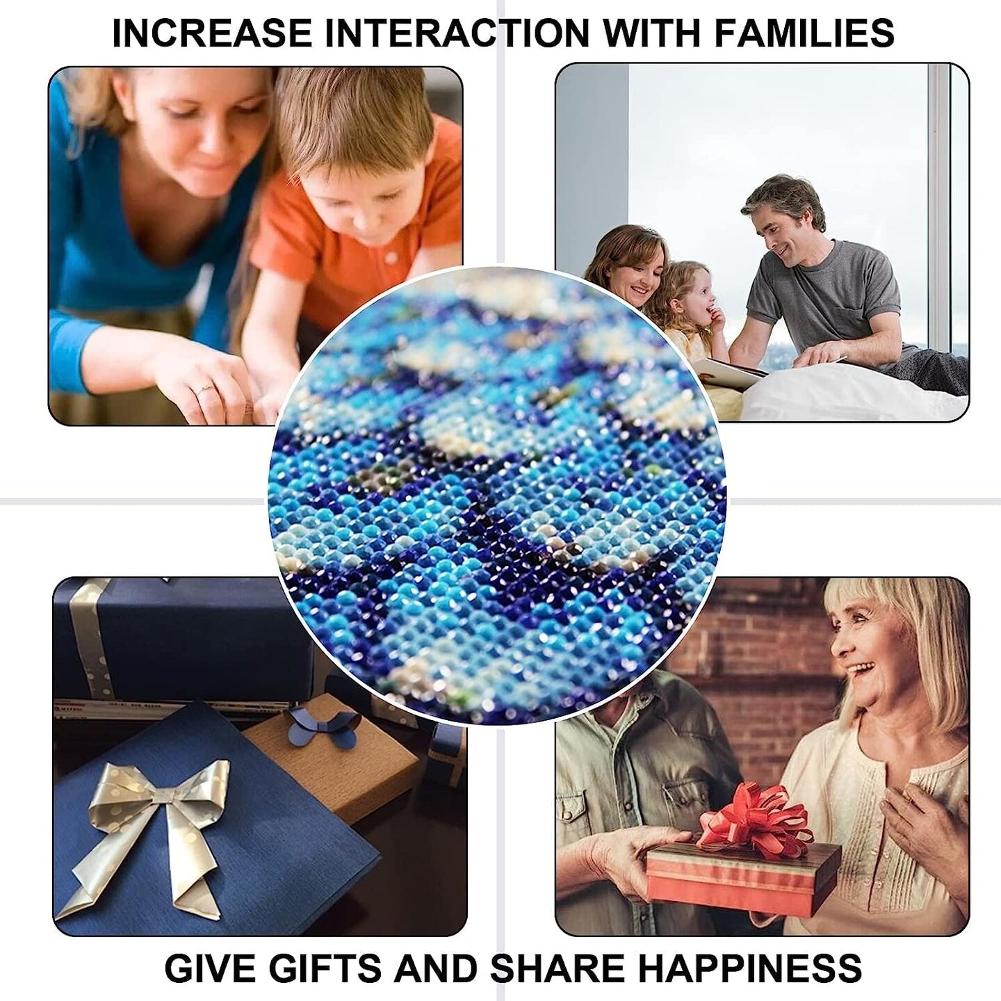 Diamond painting kits for adults.Cartoon Diamond Art Full Drill Round Gem Art 5D Diamond Dots Suitable for Home Wall Decor 12x16"