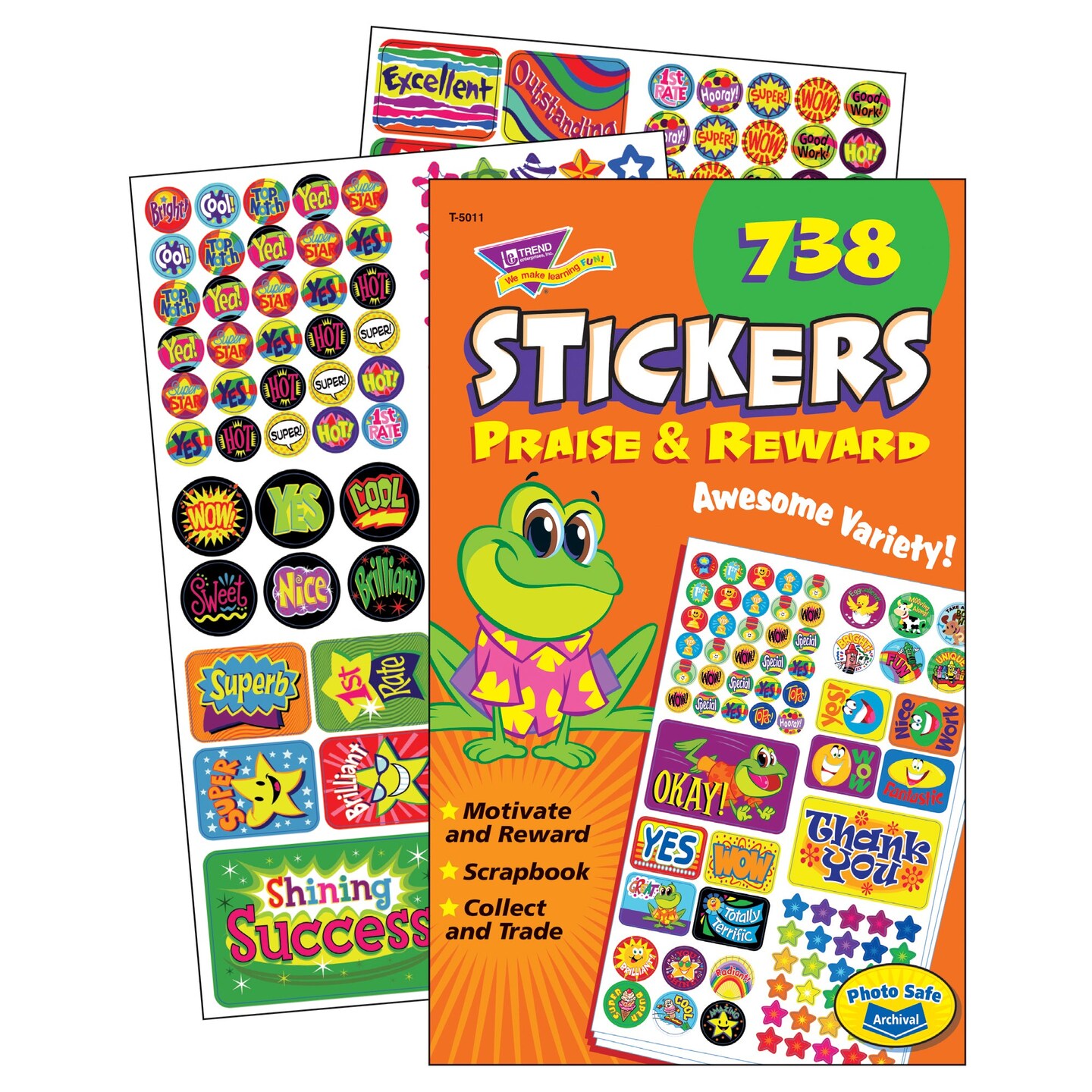 Praise &#x26; Reward Sticker Pad, 738 ct