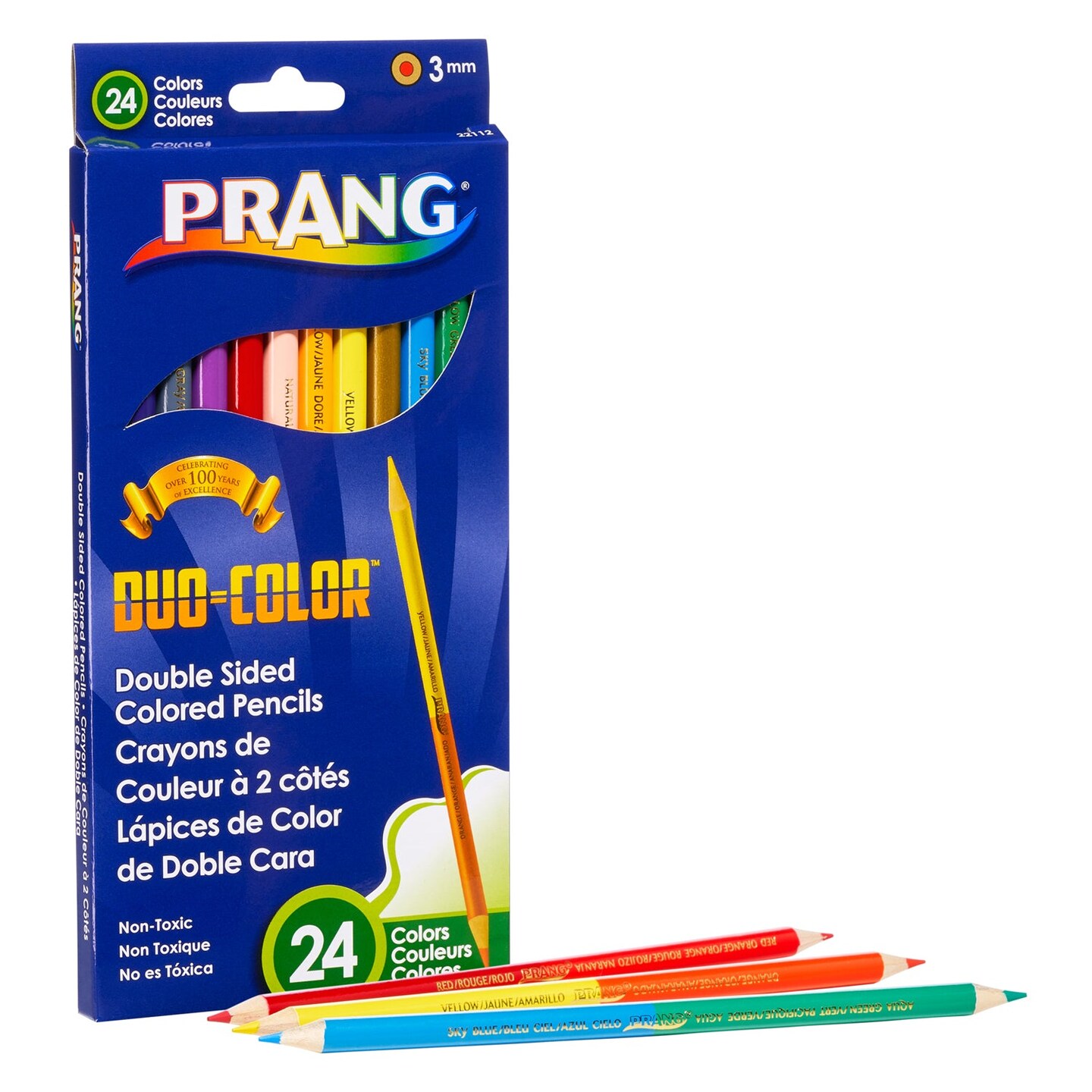 Duo Colored Pencils, 24 Color Set