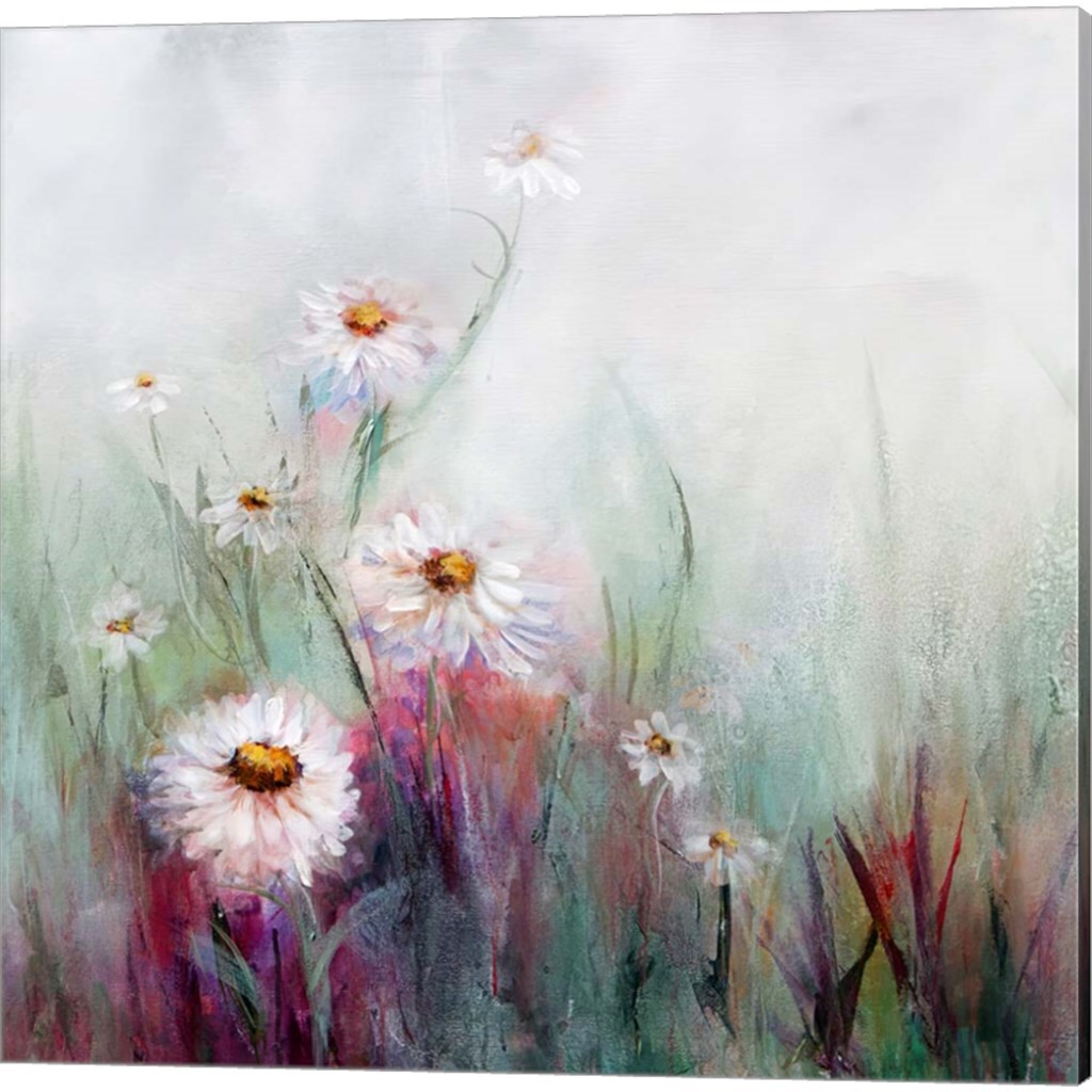 Wildflowers by Karen Hale 14" x 14" Canvas Wall Art (Set of 2)