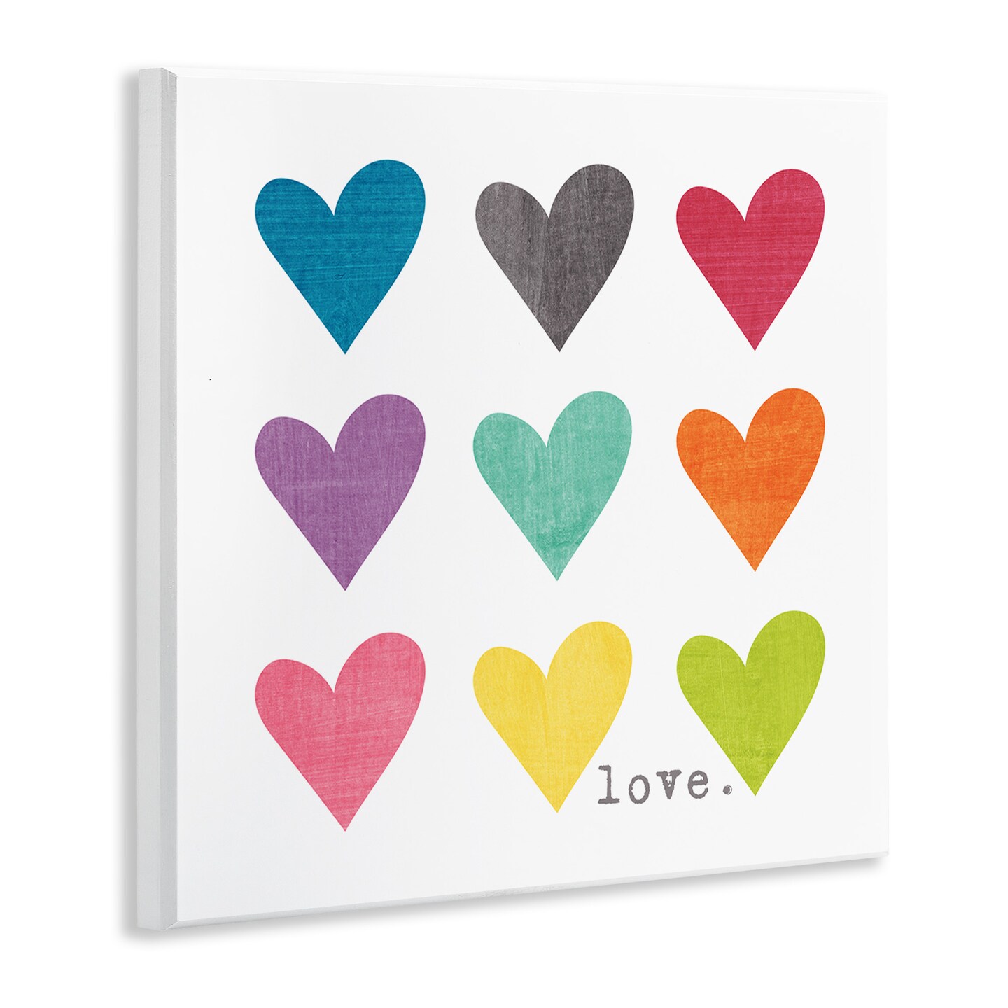 Stupell Industries Alternating Patterned Hearts Wall Plaque Art