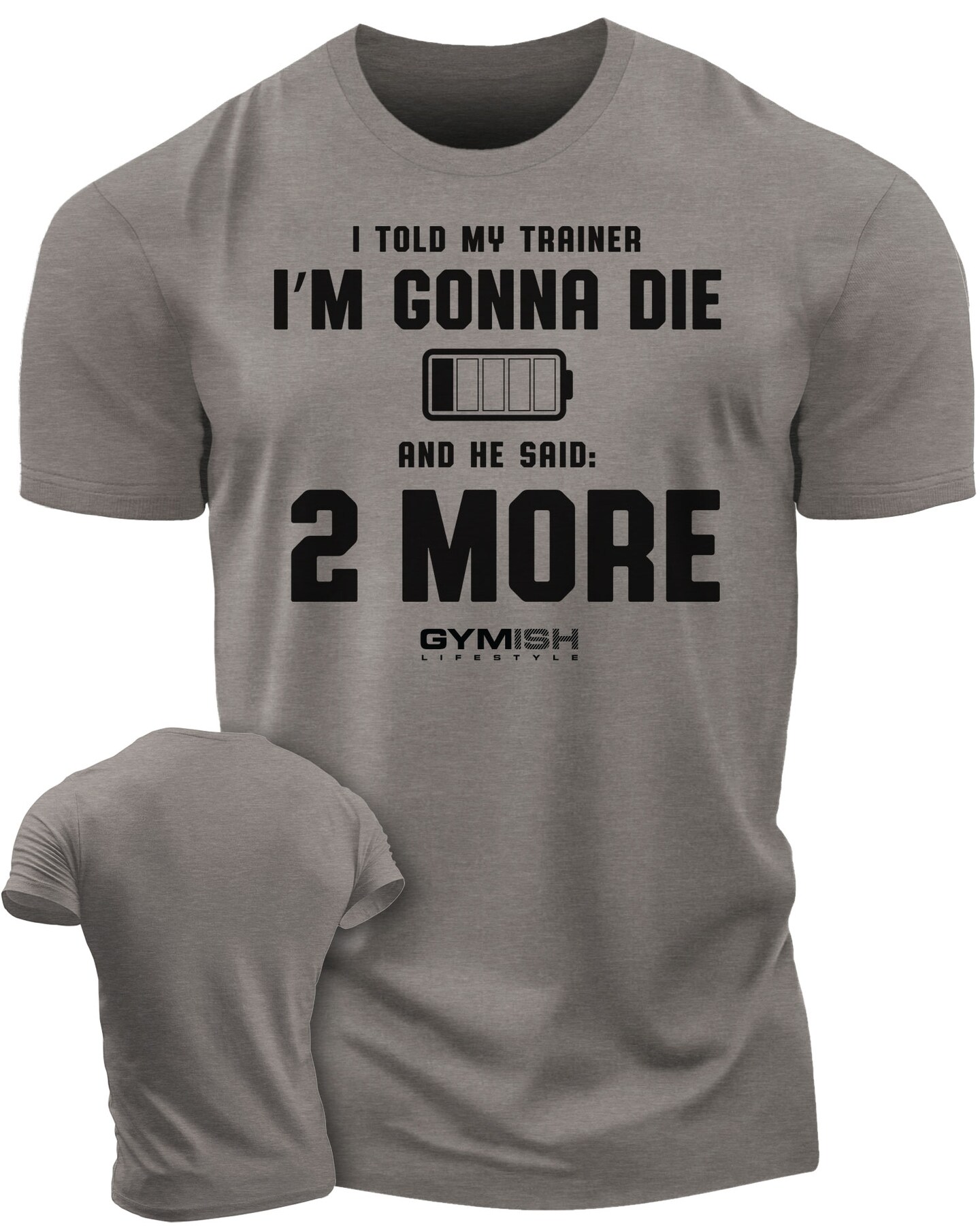 Workout Shirts for Men, Motivational Gym Shirt Funny Sayings Lifting T-Shirt (3X, Gymish Hoodie) Motivational Inspirational Gym Workout Funny Quote Gift Mens Back