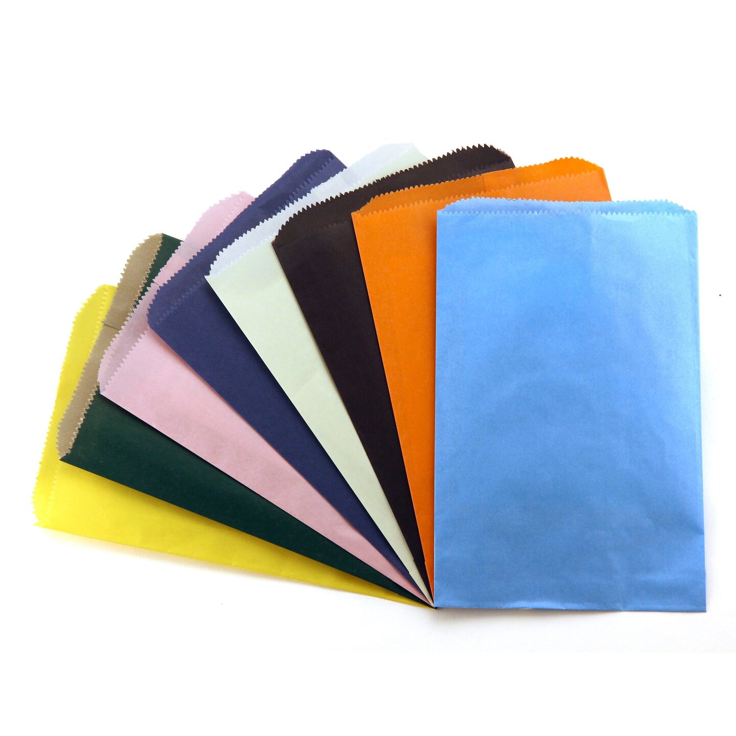 Pinch Bottom Bags, Assorted Colors, 6&#x22; x 9&#x22;, Pack of 28