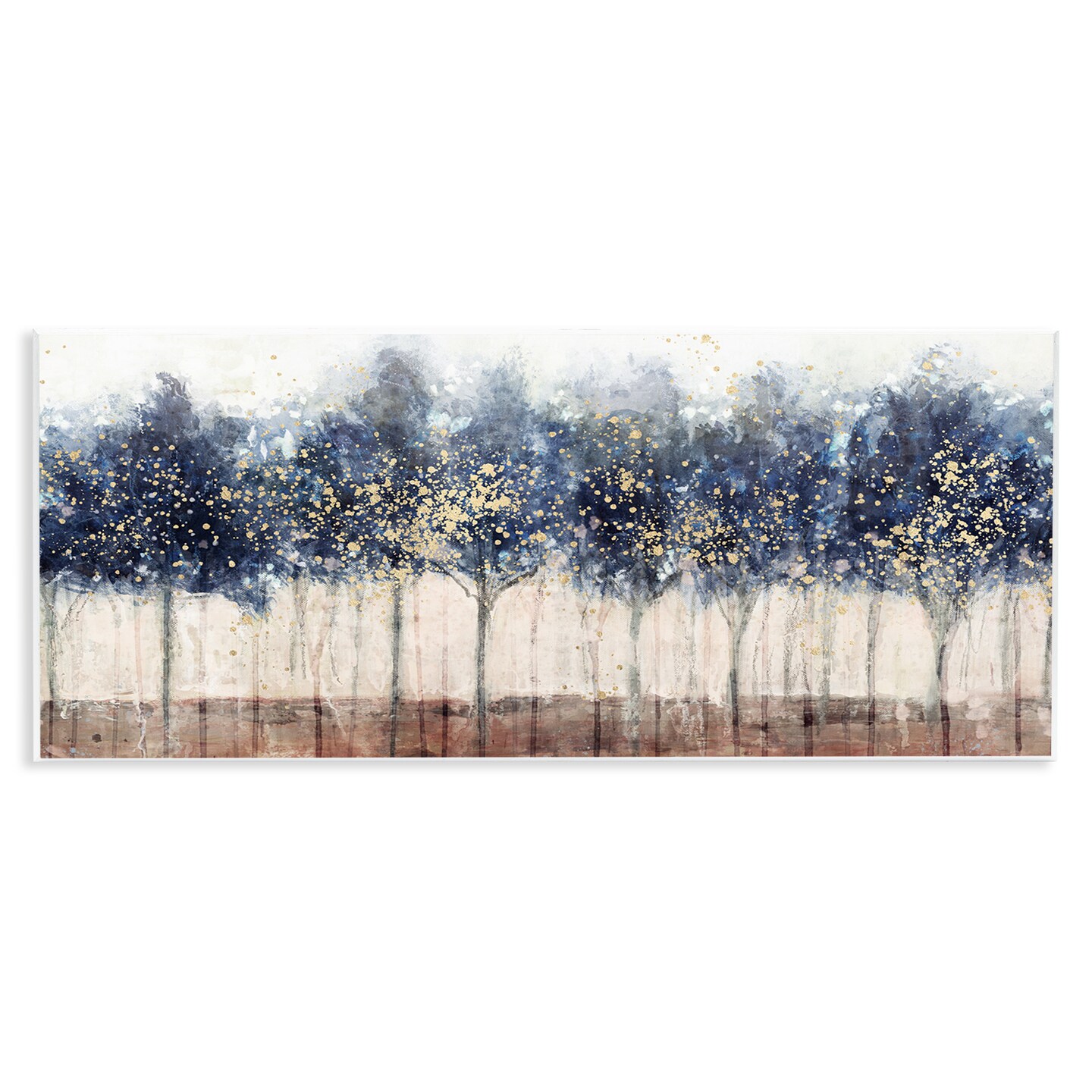 Stupell Industries Trees with Modern Splash Wall Plaque Art