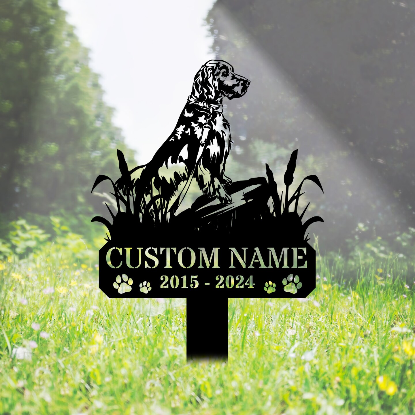 Custom English Setter Dog Memorial Stake, Dog Metal Stake, Personalized Pet  Outdoor Stake, Setter Dog Garden Stake, Dog Yard Metal Stake | MakerPlace  by Michaels