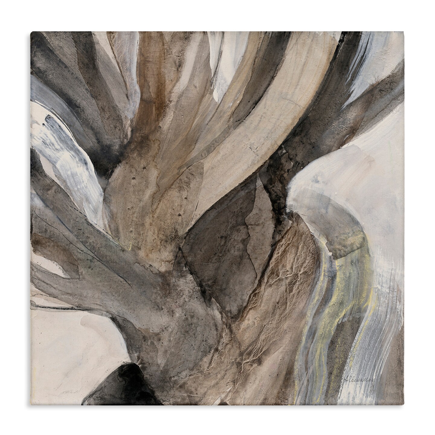 Stupell Industries Twisted Driftwood Abstraction Canvas Wall Art