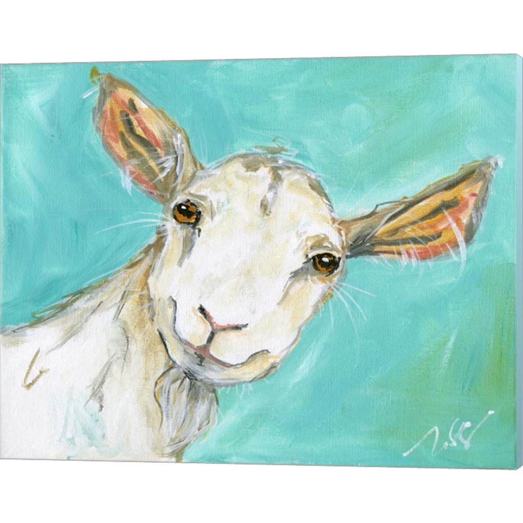 Goat & Cow by Molly Susan Strong 15" x 12" Canvas Wall Art (Set of 2)