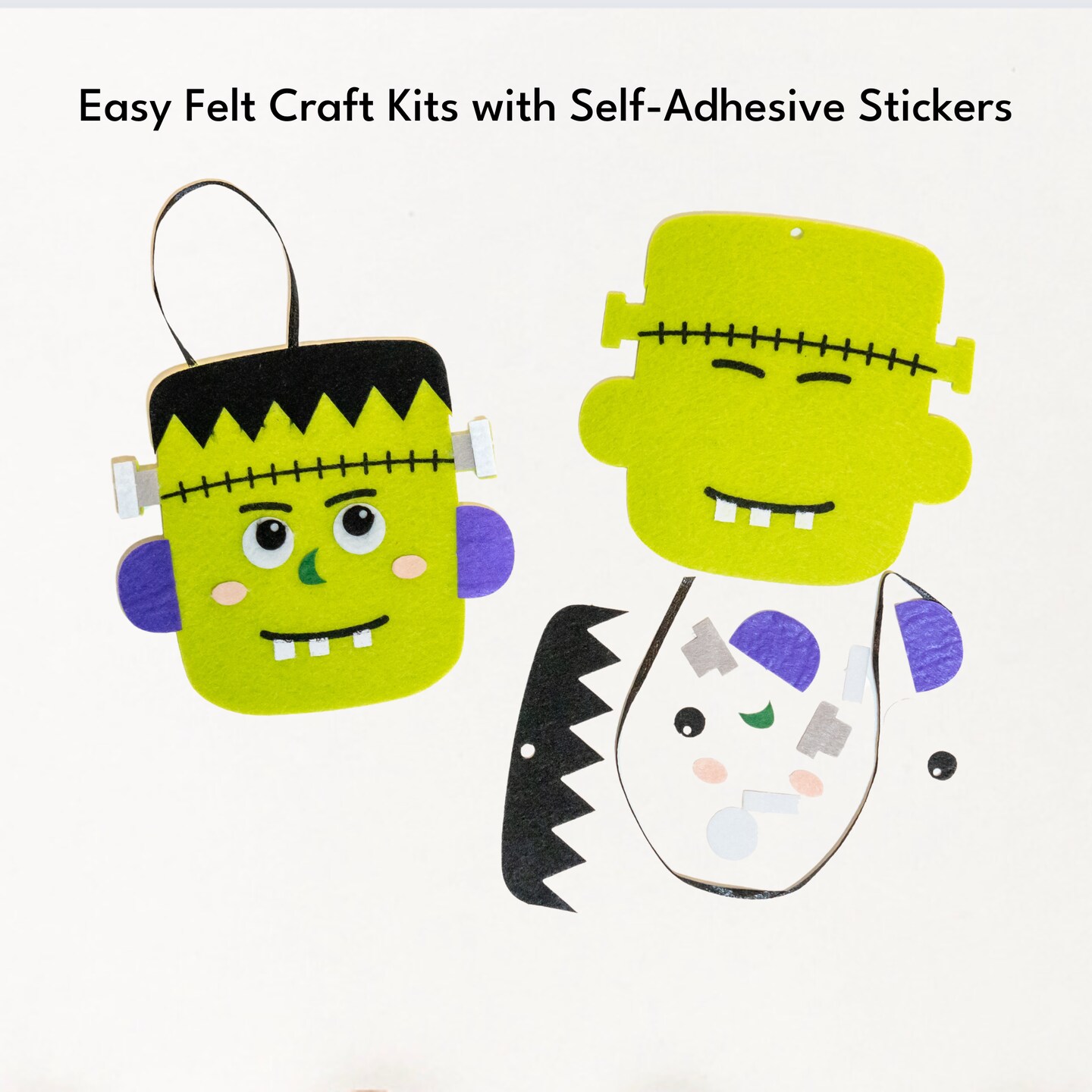Halloween Crafts for Kids Classroom Easy Halloween Party Activity 5 Minute Halloween Craft Kit DIY Felt Halloween Craft Supplies