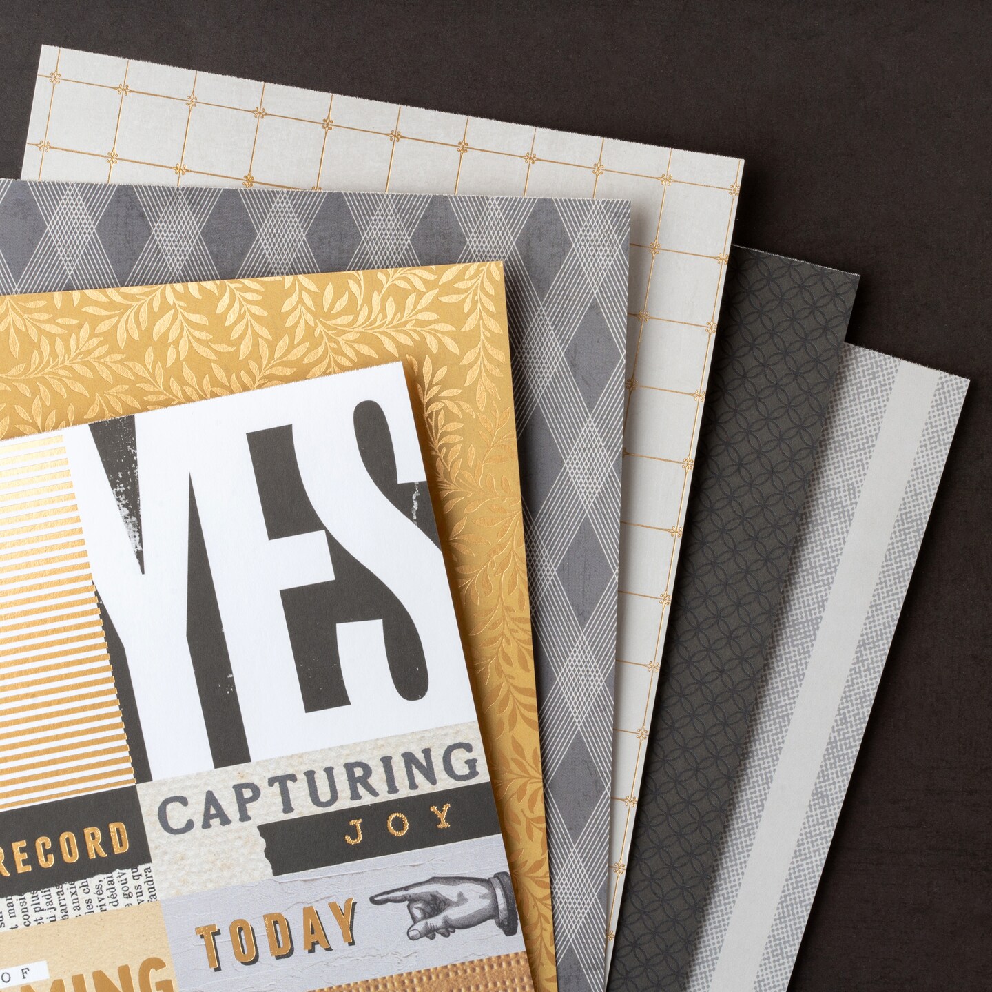 BoBunny Charmed Chronicles 6x8" Paper Pad with Gold Foil Accents