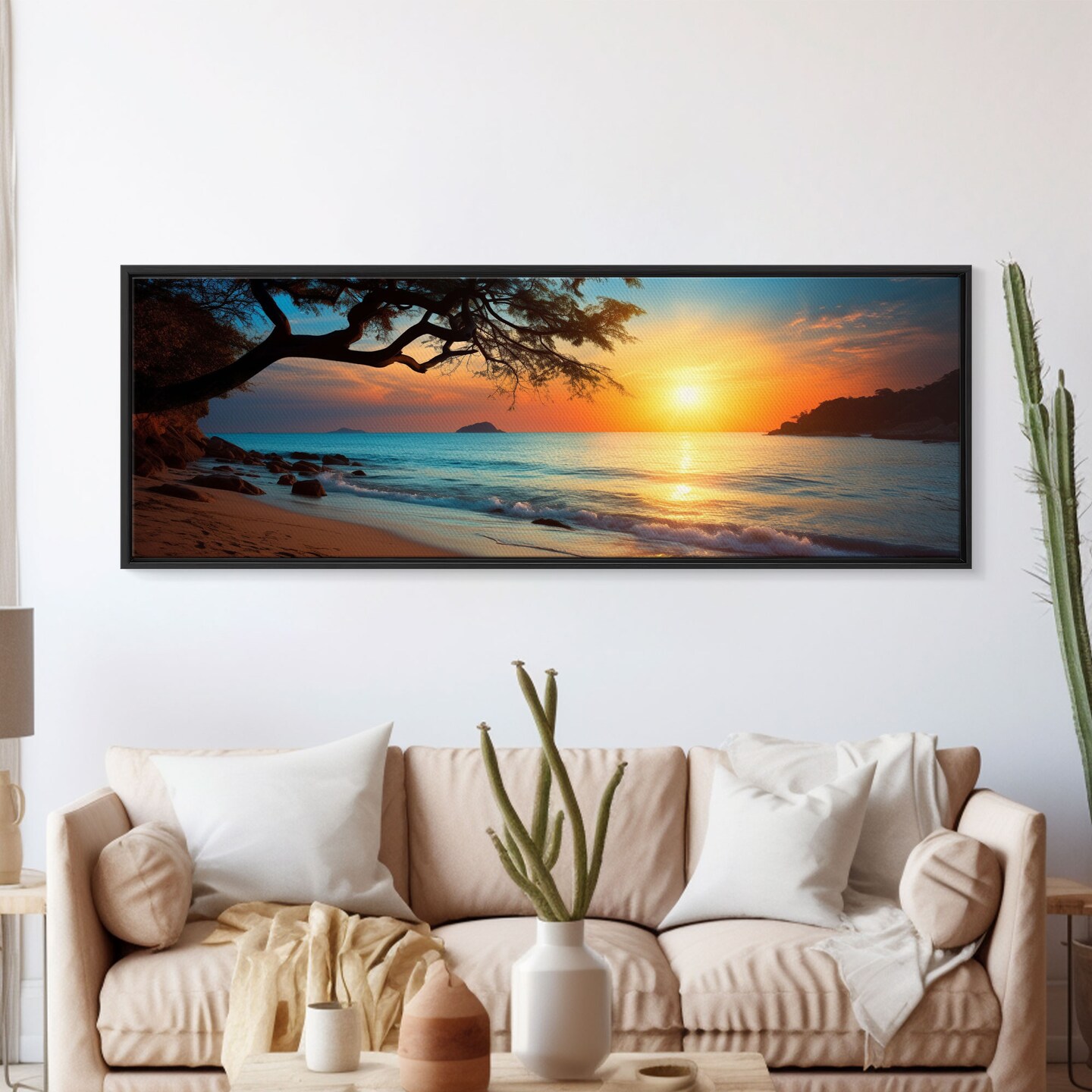 Nautical Decor, Beach Decor, Framed Canvas Print, Coastal Decor, Beach Wall Art, Nursery Decor, Lakehouse Wall Art, Beach Painting 60-79 product 3