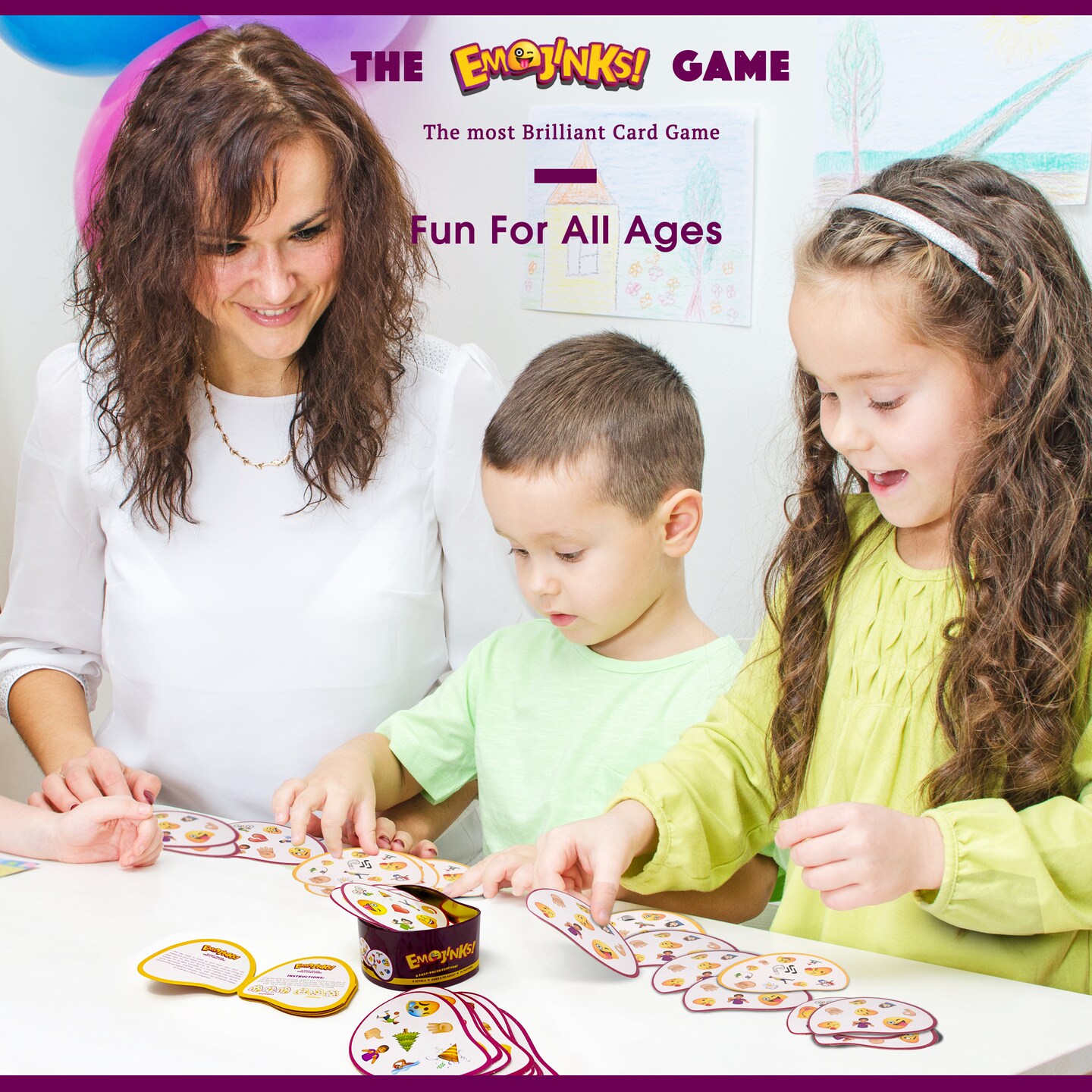 Emojinks Emoticon Card Games For Families - Fun Card Game For kids Emoticon Party Toys Gifts For Boys and Girls