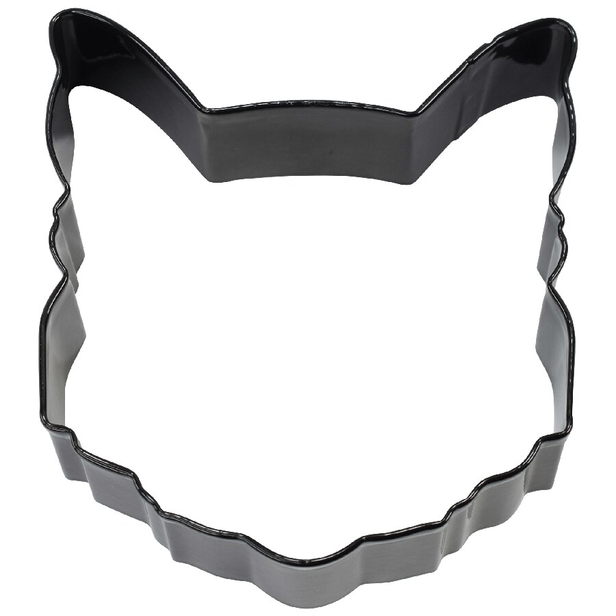 Cat Face Cookie Cutter (Black, 3.5&#x22;)