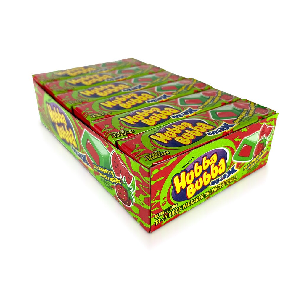 Hubba Bubba Max Straw Water 18Ct