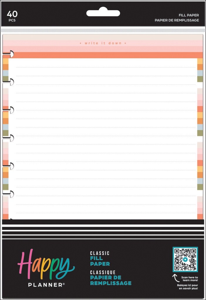 Happy Planner Classic Fill Paper-Simple Joys