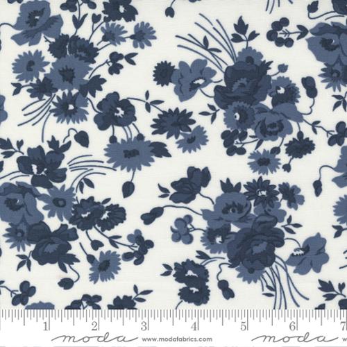 Fabric Moda Navy Somerset Florals Nantucket Summer by the Quarter Yard 55260-21