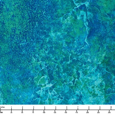 Fabric Northcott Peacock Quartz Stonehenge Gradations by the Quarter Yard 26756-66