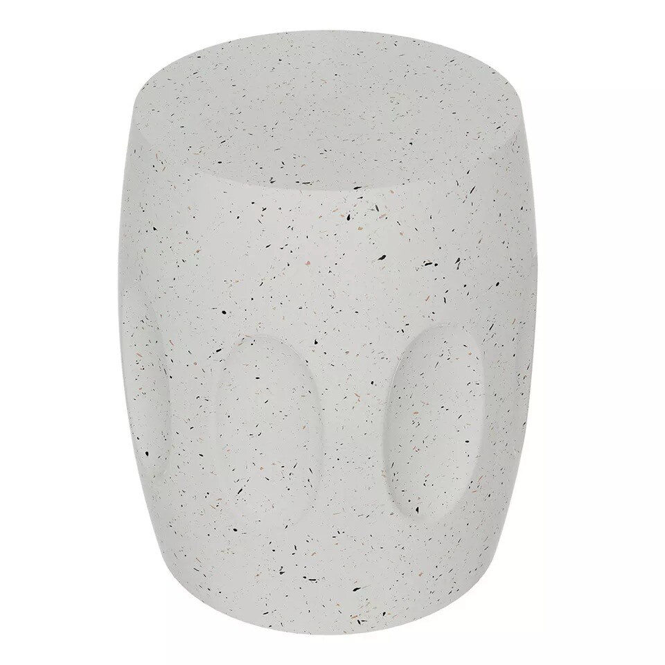 Outdoor Accent Table Side End Table for Patio Backyard Concrete Garden Stool