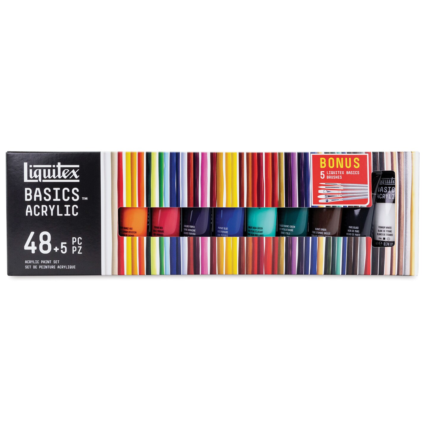Liquitex Basics Acrylic Paints - Set of 53, Assorted Colors, 22 ml