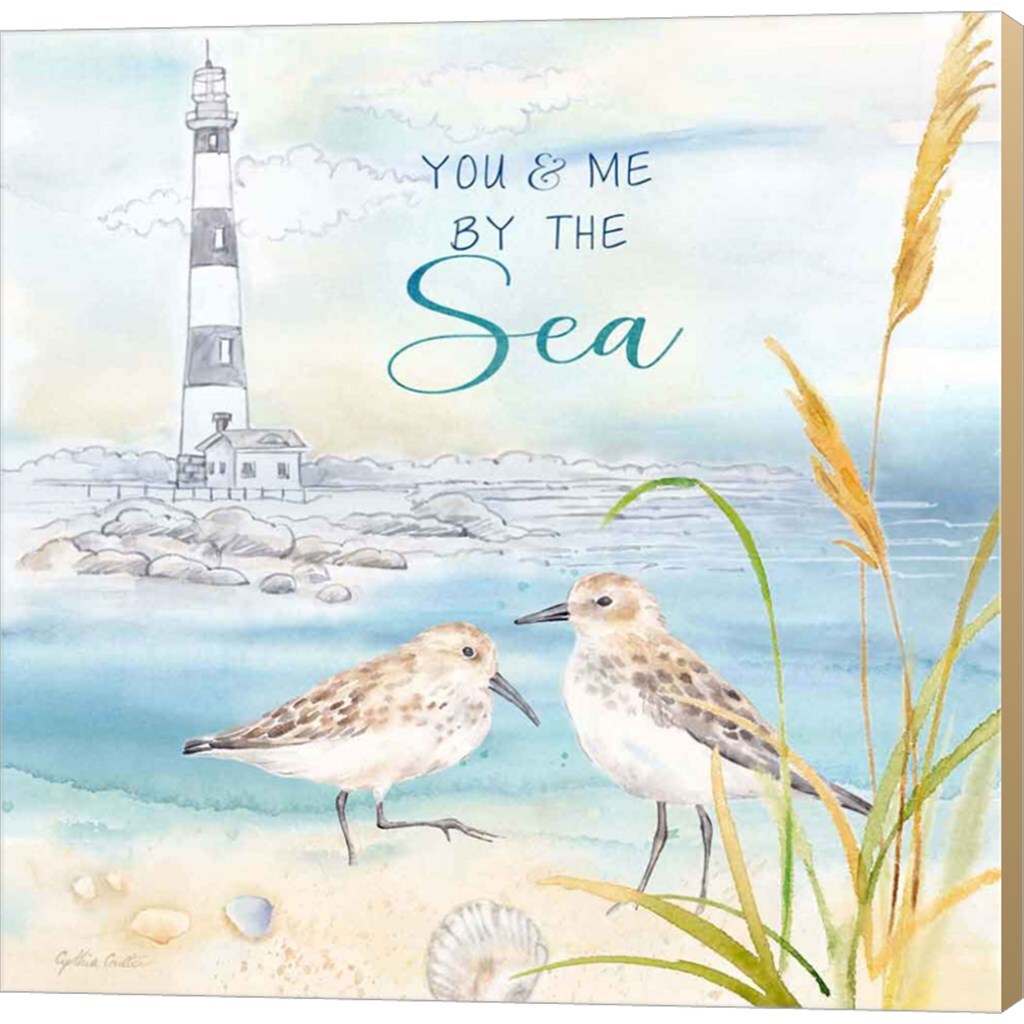 By the Seashore IX by Cynthia Coulter 12" x 12" Canvas Wall Art