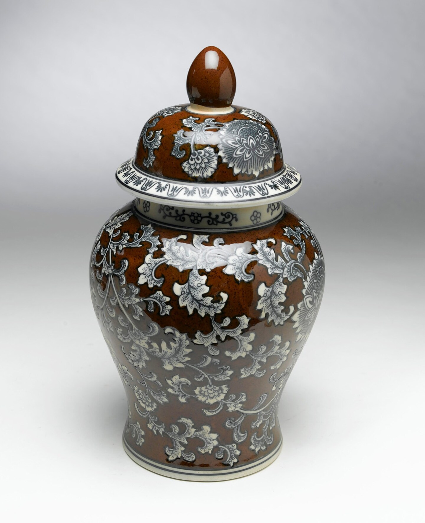 AA Importing 59758 18 Inch Brown &#x26; Grey Ginger Jar