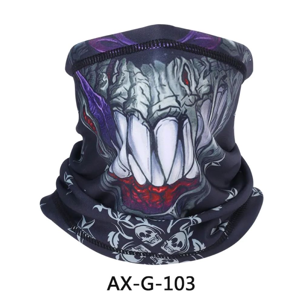 Kitcheniva 3D Print Fleece Neck Warmer Gaiter Winter Face Mask
