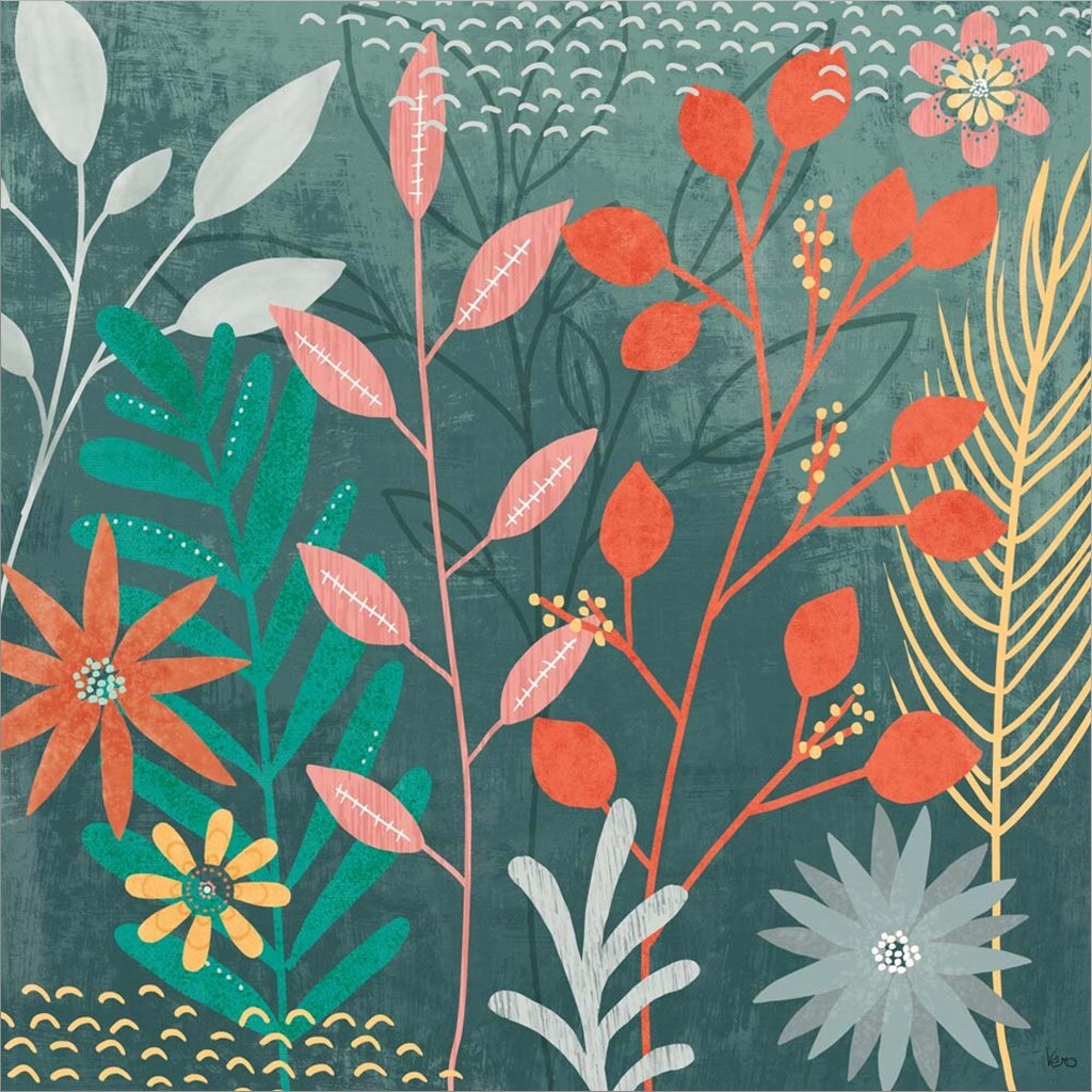 Fresh Petals II by Veronique Charron 13" x 13" Framed Wall Art