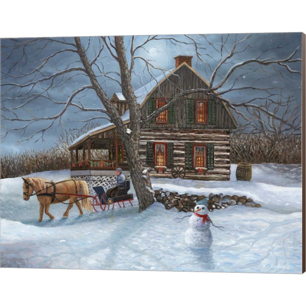Winter Moonlight by Kevin Dodds 20&#x22; x 16&#x22; Canvas Wall Art