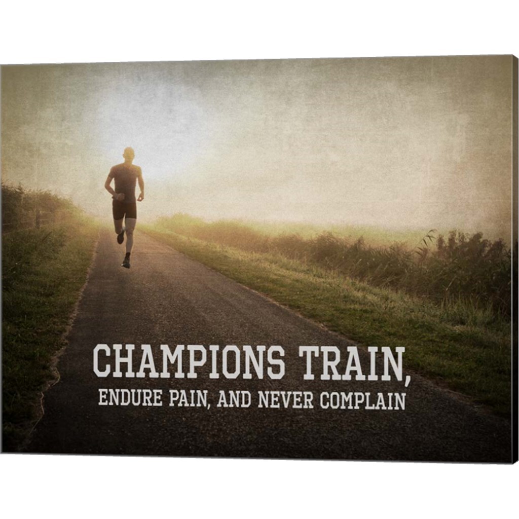 Champions Train Man Color by Sports Mania 20&#x22; x 16&#x22; Canvas Wall Art