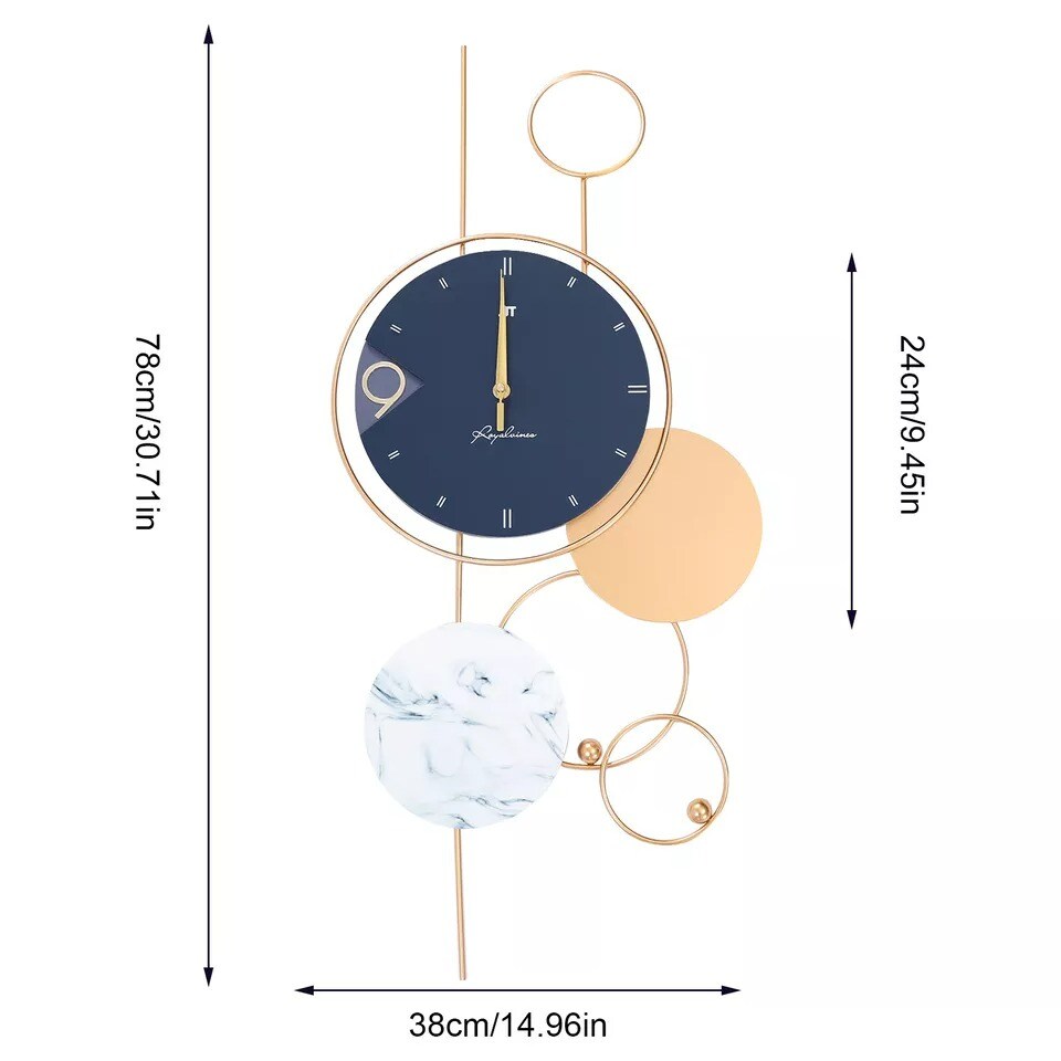 Modern Exquisite &#x26; Stylish Design Wall Clock Built-in Sweeping Seconds Movement