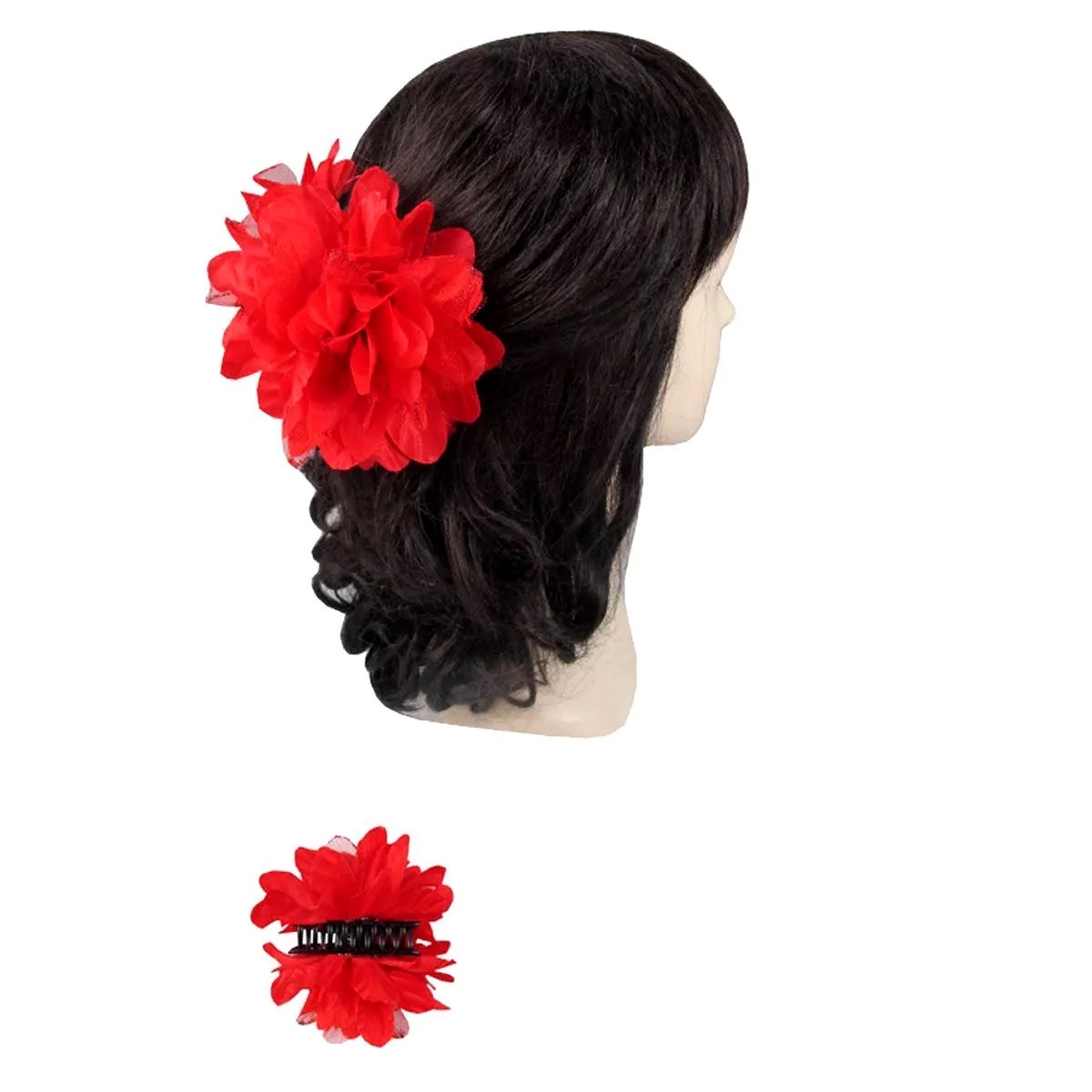 Kitcheniva 2 Pcs Flower Jaw Hair Clip